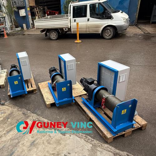 5 ton 100 metre çift hızlı invertörlü vinç sistemi