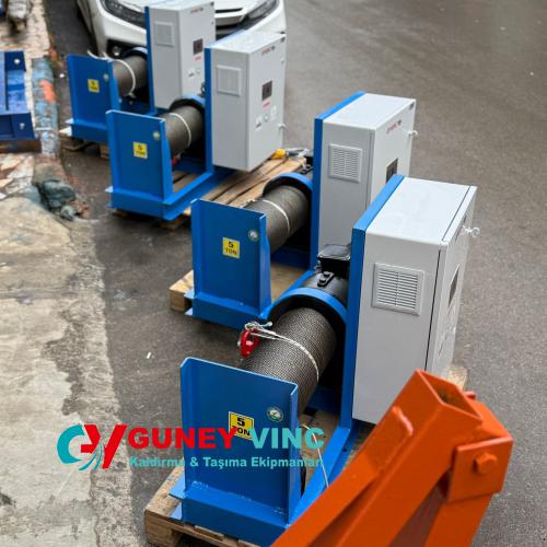 5 ton 100 metre çift hızlı invertörlü vinç sistemi